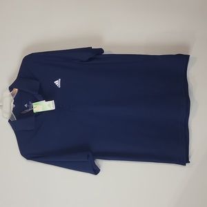 ADIDAS Navy Blue Primegreen UPF 50 Golf Performance Polo Shirt - LT